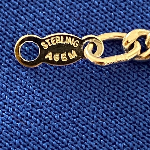 Agem I Sterling Silver Curb Neck Chain 20" - Picture 15 of 16